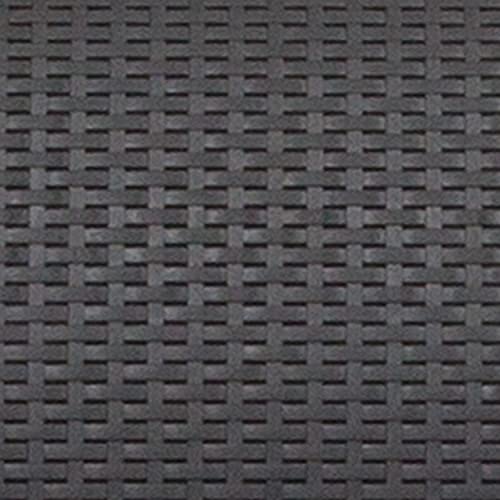 Flash Furniture Dark Gray Faux Rattan Sofa with All-Weather Light Gray Cushions