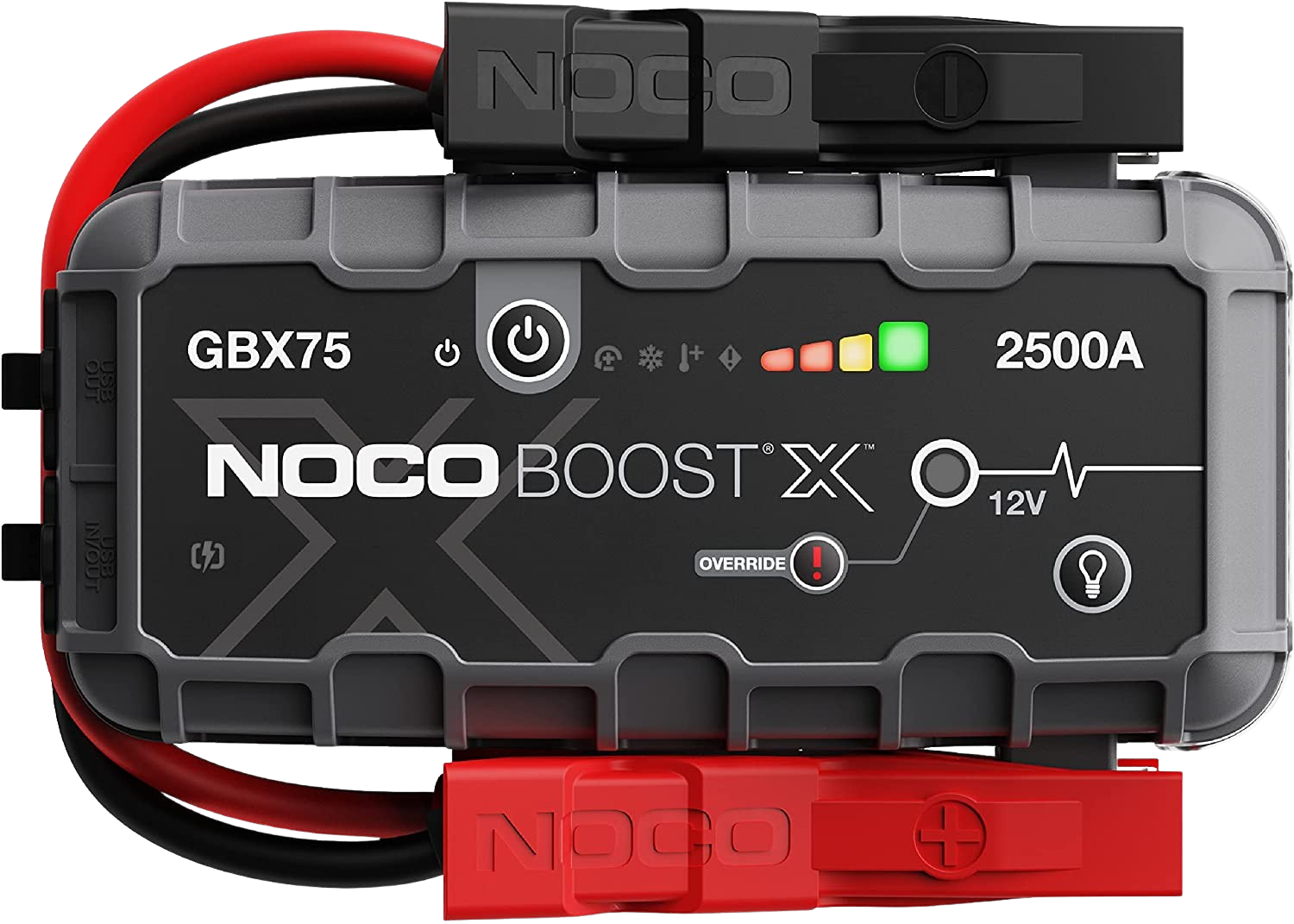 NOCO GBX75 Boost X 2500A 12 Volt UltraSafe Lithium Jump Starter Portable Power Bank Charger New
