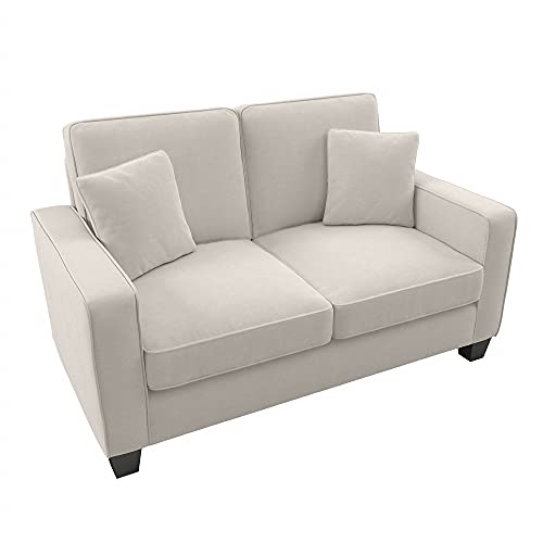 Bush Furniture Stockton Loveseat, 61W, Light Beige Microsuede