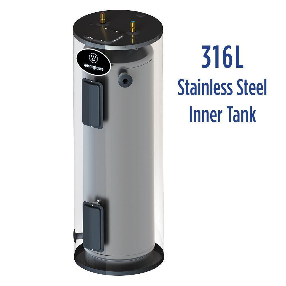 Westinghouse WER052C2X055N 52 Gal. Lifetime 5500W Electric Water Heater with Durable 316l Stainless Steel Tank New