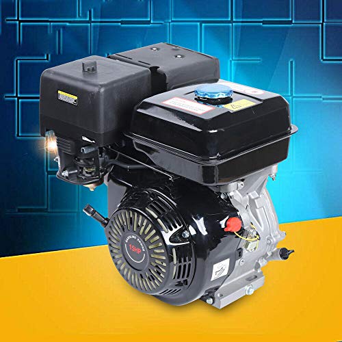 Go Kart Engine,420CC 15 HP 4 Stroke Gas Engine Go Kart Parts, Single Cylinder OHV 190F Horizontal Gasoline Motor Engine Recoil Start Go Kart Log Splitter Lifan Garden Agricultural Tool Gas Power Motor