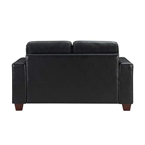 Lexicon Roff Living Room Loveseat, Black