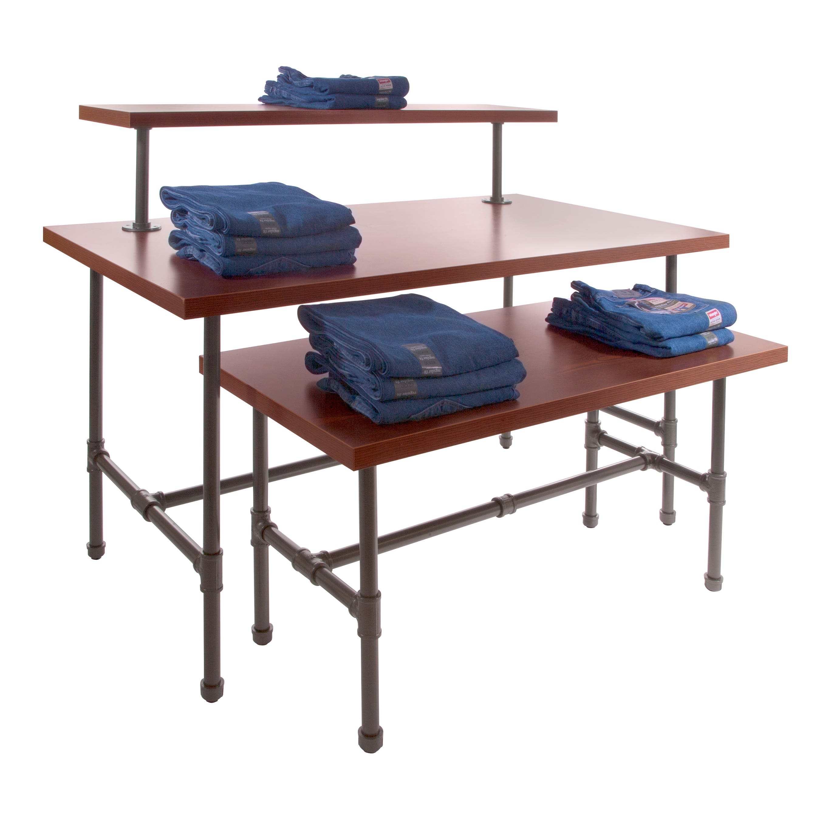 Econoco Pipeline Small Nesting Table-Dark Brown Top