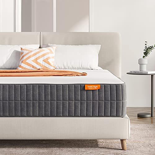 King Mattress, Sweetnight King Size Mattress-10 Inch Gel Memory Foam Mattresses for Back Pain Relief/Motion Isolation & Cool Sleep, Flippable Comfort from Soft to Medium Firm, Sunkiss