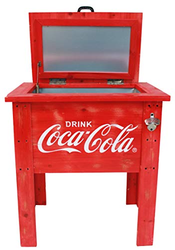 Leigh Country CP 98100 Coca Cola Vintage Cooler, 54-Quart, Red