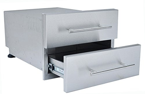 SUNSTONE DE-DD13 Designer Series Raised Style Height Double Drawer, 18