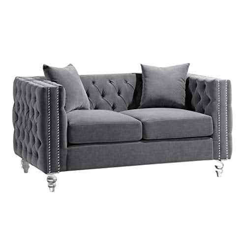 Lexicon Spencer Living Room Loveseat, Gray