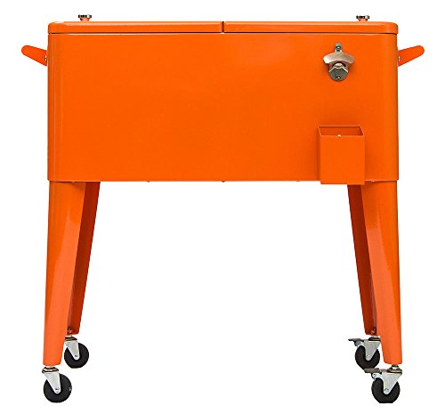 Permasteel PS-203-ORG Patio Cooler, 80 Quart, Orange