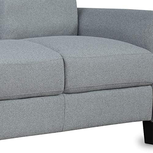 Sofa Couches for Living Room, Armrest Loveseat Sofa Sets Living Room Furniture 2-Seat Sofa Chair (Loveseat, Gray)