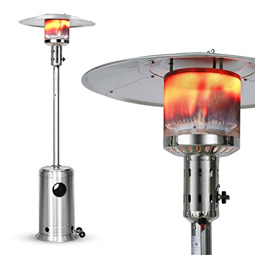 Legacy Heating Patio Heater, 48,000 BTU Outdoor Heaters for Patio Propane, Patio Heaters Propane Stainless Steel for Deck, Backyard, Porch