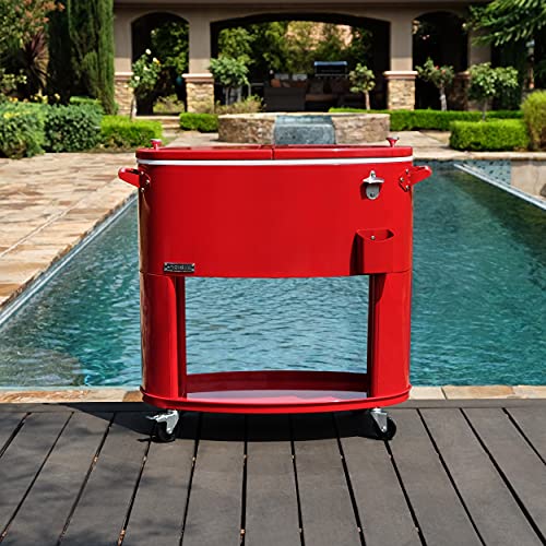 Permasteel PS-A207-RD Patio Cooler, Red