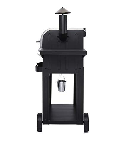 Z GRILLS ZPG-6002E 2021 New Model Wood Pellet Grill & Smoker, 8 in 1 BBQ Grill Auto Temperature Control, Stainless & Silver