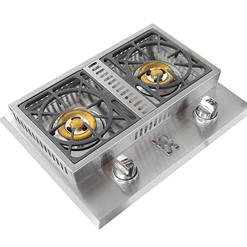 Lion Premium Grills L1634 Natural Gas Double Side Burner, 26-3/4 by 20-1/2-Inch