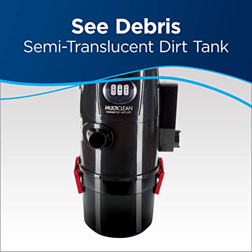 BISSELL Garage Pro Wall-Mounted Wet Dry Car Vacuum/Blower with Auto Tool Kit, 18P03-Gray, Gray