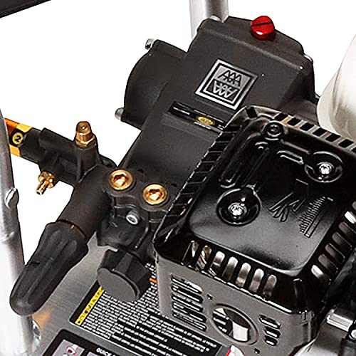 SIMPSON Cleaning ALH3425 Aluminum Gas Pressure Washer Powered by Honda GX200, 3600 PSI @ 2.5 GPM, Black & Red