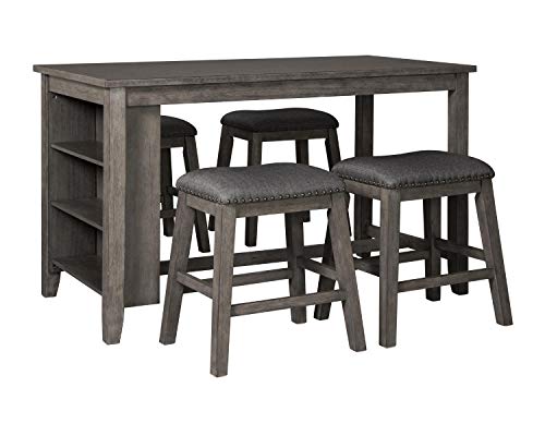 Signature Design by Ashley Caitbrook Counter Height Dining Room Table, Gray