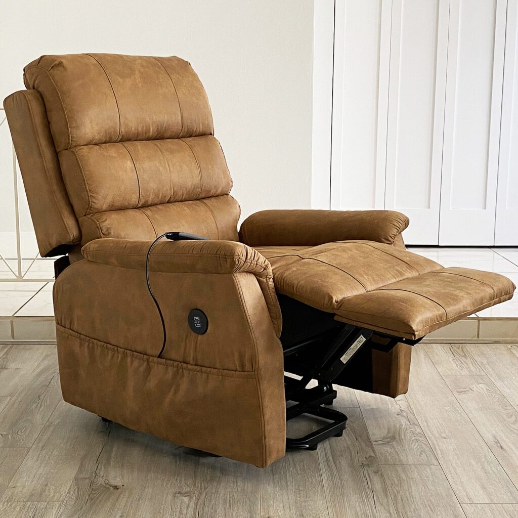 Lifesmart Power Lie Flat Lift Chair Recliner with Massage and Heat New