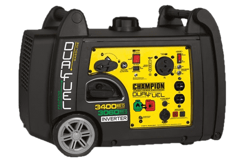 Champion 100263 3100W/3400W Inverter Dual Fuel Electric Start Generator Manufacturer RFB
