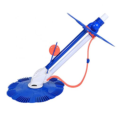 HIOD Portable Automatic Swimming Pool Vacuum Cleaner Sweeper Powerful Suction for Removing Pool Debris Cleans Floors Walls Steps