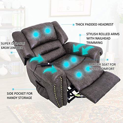 Lift Chairs Recliners Lift Chairs Electric Recliner Chairs with Remote Control Soft Fabric Lounge