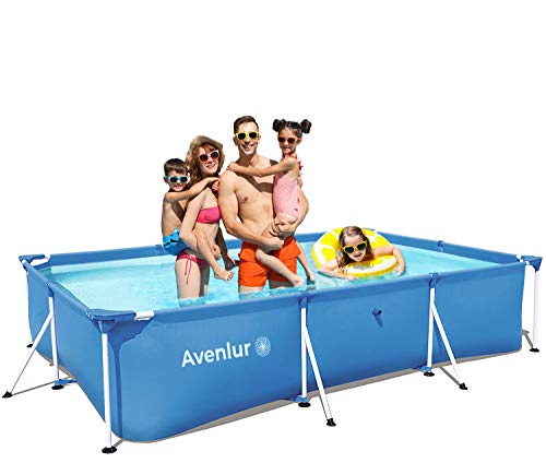 Avenlur Steel Pro Rectangular Above Ground Swimming Pool (Pool Only) (118