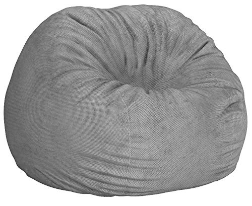 CordaRoy's Chenille Bean Bag Chair, Convertible Chair Folds from Bean Bag to Bed, As Seen on Shark Tank, Charcoal - Full Size