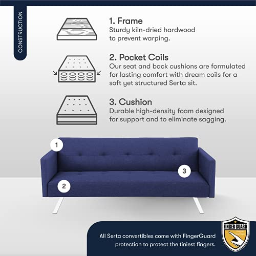 Serta Paragon Convertible Sofa Bed, 71.3