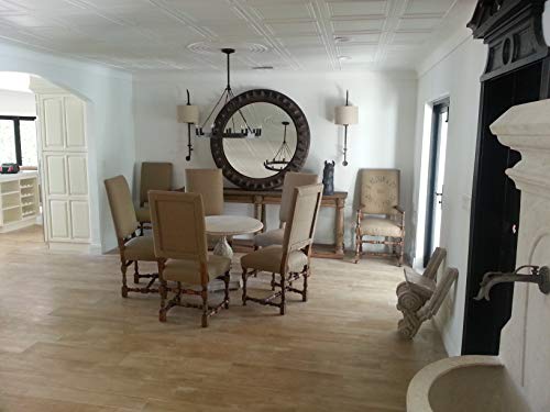 A la Maison Ceilings R24 Line Art Foam Glue-up Ceiling Tile (256 sq. ft./Case), Pack of 96, Plain White