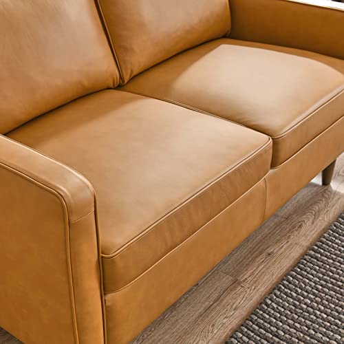 Modway Impart Upholstered Leather Loveseat, Tan