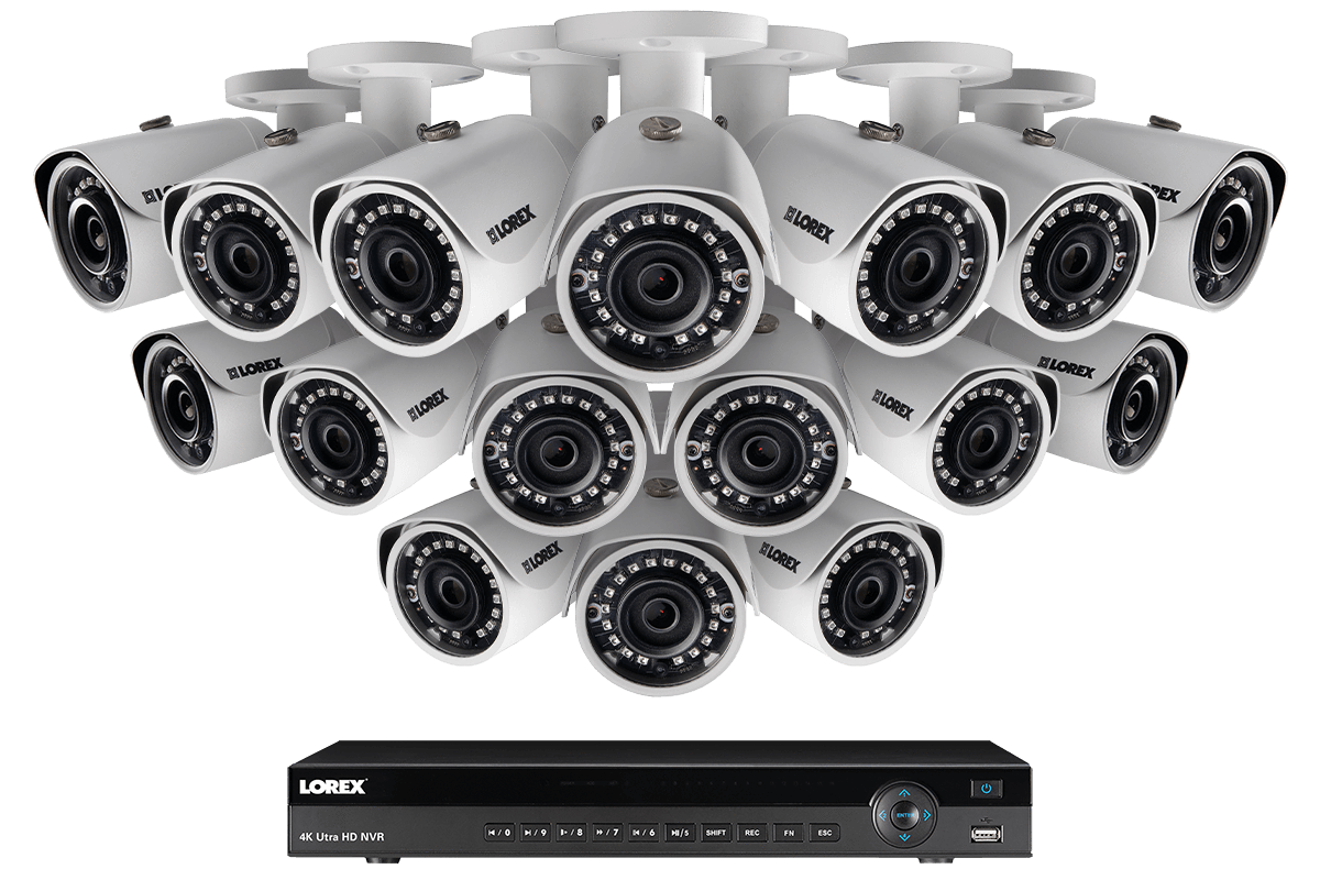 Lorex LN10804-1616W 16 Camera 16 Channel 4MP IP Outdoor Surveillance Security System New