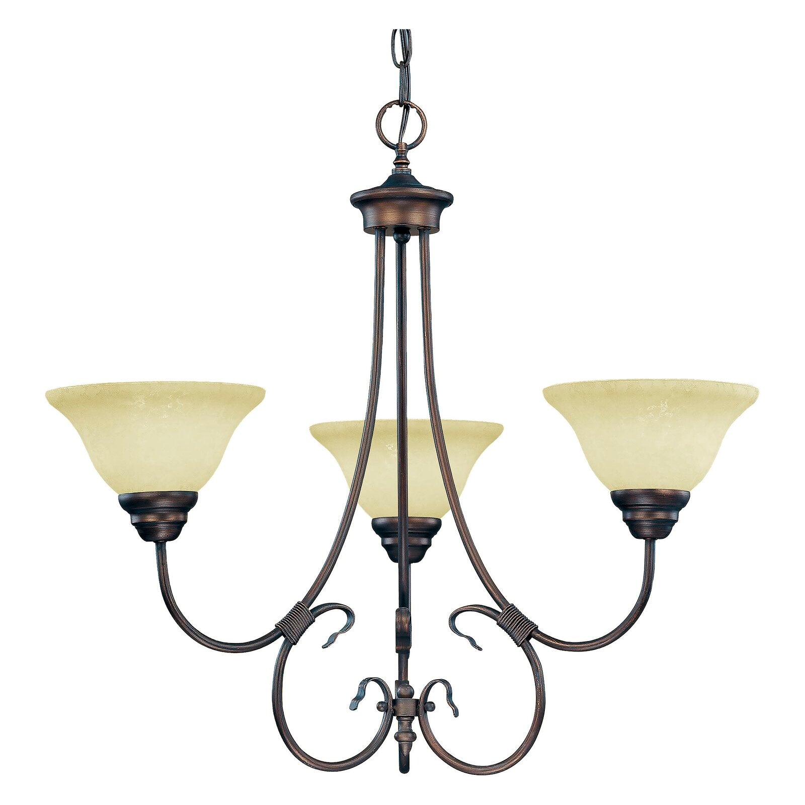 Lana 3 - Light Shaded Classic / Traditional Chandelier