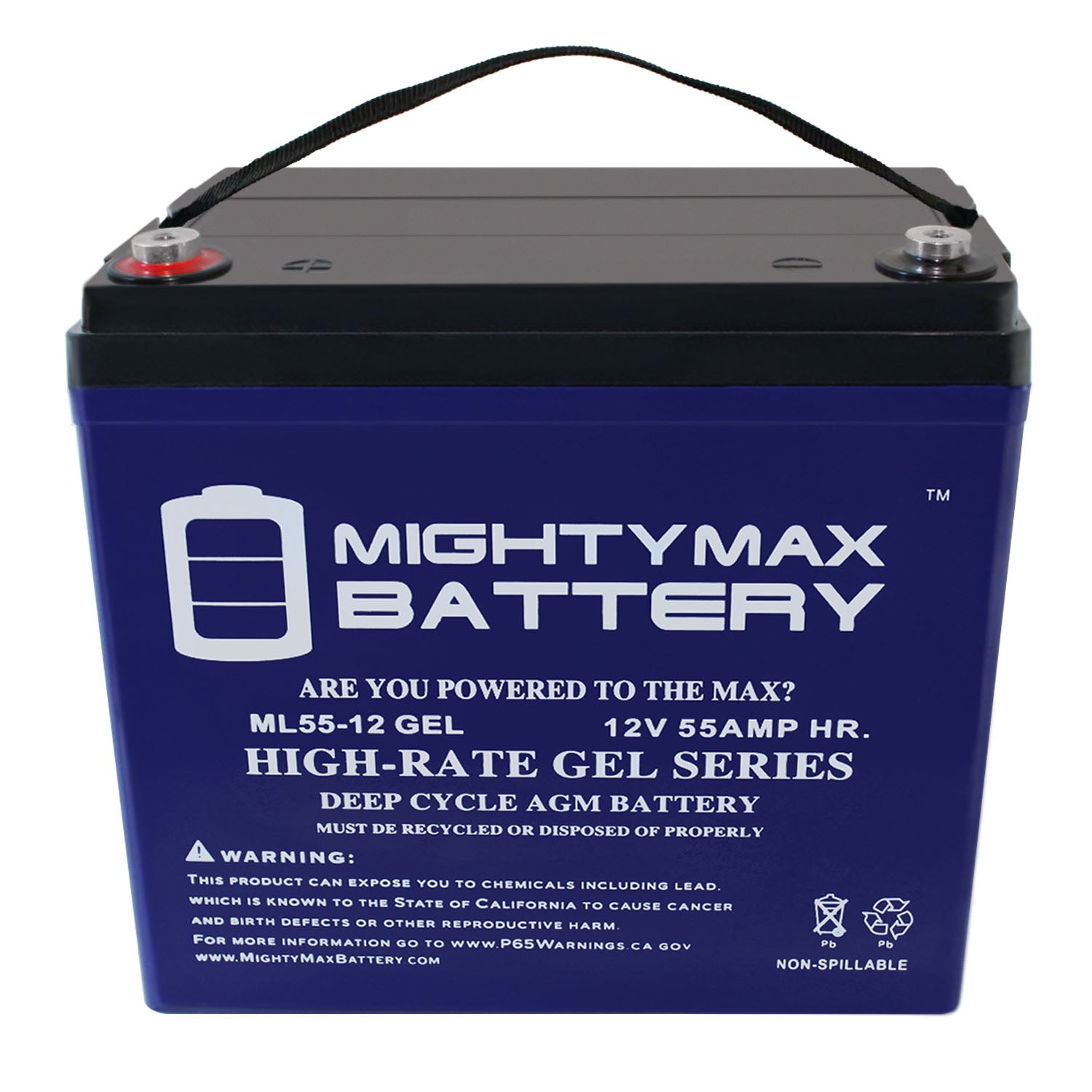 Mighty Max Battery 12V 55 Ah Sealed Gel Battery