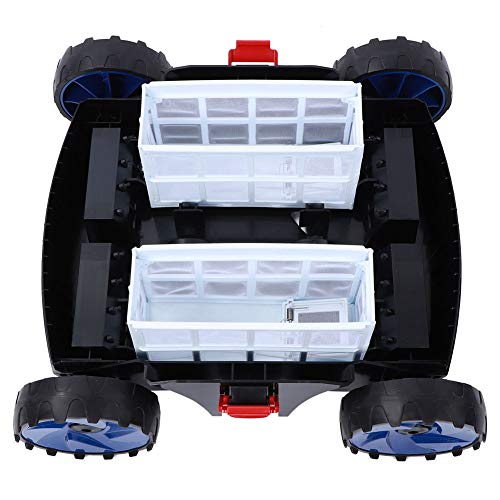 Pool Cleaner Robot, Full Automatic Pool Underwater Vacuum Cleaner Swimming Pool Bottom Cleaning Machine(US Plug 110V)