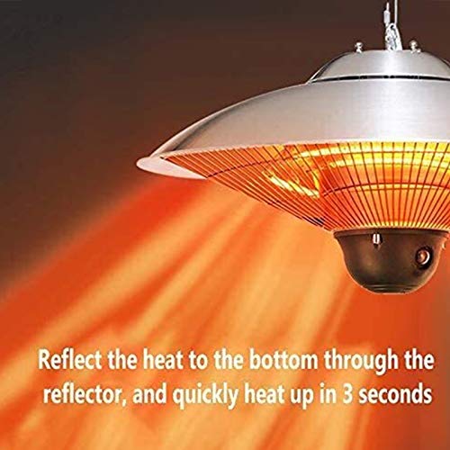 XXLHH Infrared Radiant Heater with Remote Control, Terrace Radiant Heater, 900-2100 Watt,Outdoor use