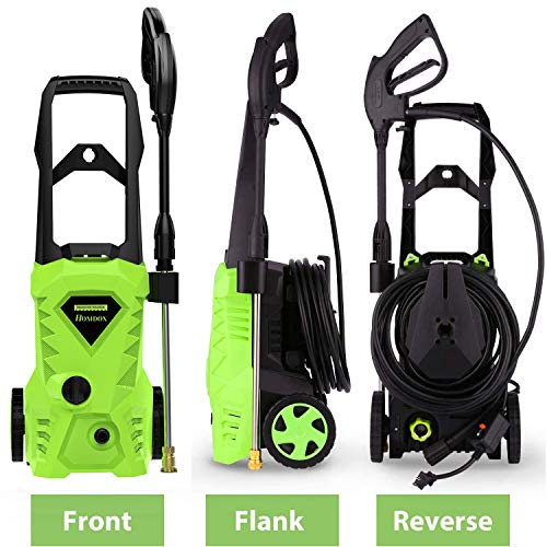 Homdox Electric Pressure Washer 2600 PSI,1.6 GPM Power Washer 1800W High Pressure Washer Car Washer with 4 Nozzles (Green)