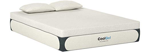 Classic Brands Cool Gel Memory Foam 14-Inch Mattress with 2 BONUS Pillows | CertiPUR-US Certified | Bed-in-a-Box, Queen