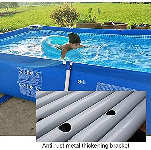 RSQJ Family Swimming Pool Above Ground Large Swimming Pool with Brackets Kids and Adults Can Swim Family Pool Dogs Pond