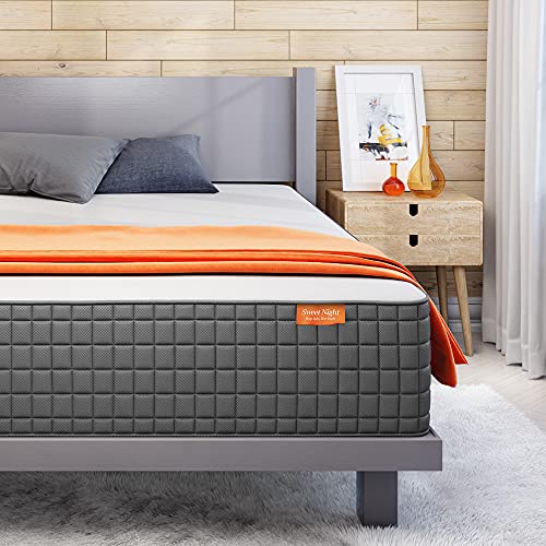 Sweetnight King Mattress, 12 Inch King Size Memory Foam Mattress with 5 Zones System for Ultimate Pressure Relief & Motion Isolation