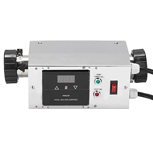 Nannday Electric Pool Heater, 3KW 240V Waterproof Pool Water Heater Thermostat Swimming Pool SPA Hot Tub Pump Assistant Digital Thermostat