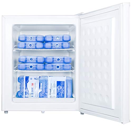 Summit Appliance FS30L7 Accucold Compact All-Freezer, Manual Defrost, Factory Installed Lock, Removable Shelves, Flat Door Liner, Compact Dimensions, Adjustable Thermostat, 1.8 cu.ft Capacity