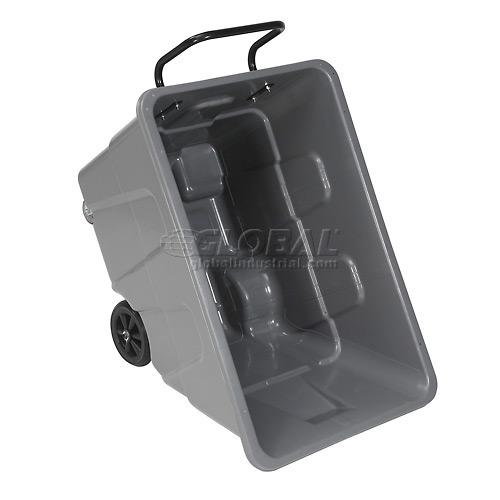 Deluxe Gray Plastic Tilt Truck 1/2 Cubic Yard Capacity 750 Lb. Capacity