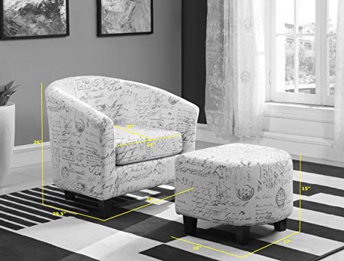 NHI Express Kaden Tub Chair with Ottoman Multi