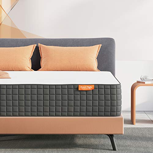 Queen Mattress, Sweetnight Breeze 12 Inch Queen Size Mattress Medium Firm, Ventilated Memory Foam Mattress for a Deep Sleep, Supportive
