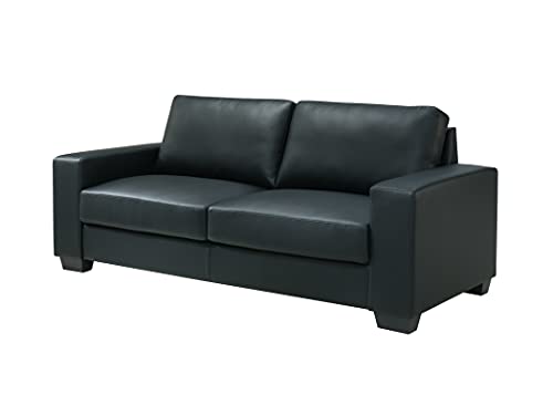 Global Furniture USA Black PVC Loveseat, Does Not Apply