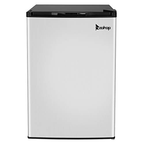Compact Refrigerator Upright Single Door AC115V/60Hz 88L/3.0CU.FT Vertical Freezer Stainless Steel Adjustable Mechanical Thermostat True Freezer