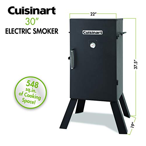 CUISINART COS-330 Smoker, 30“ Electric & CNGS-333 Smoker Mats, 3-Pack