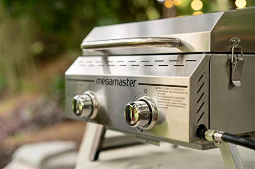 Megamaster 820-0033M Propane Gas Grill, Stainless Steel