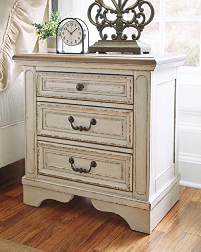 Signature Design by Ashley Realyn Nightstand, Chipped White