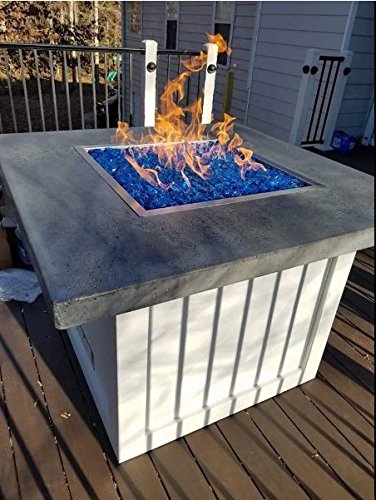 onlyfire Stainless Steel Square Fire Pit Burner with Pan, 36-inch