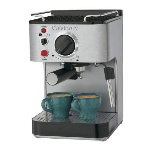 Cuisinart EM-100 Stainless Steel Espresso Maker with Conical Burr Coffee Grinder Bundle (2 Items)